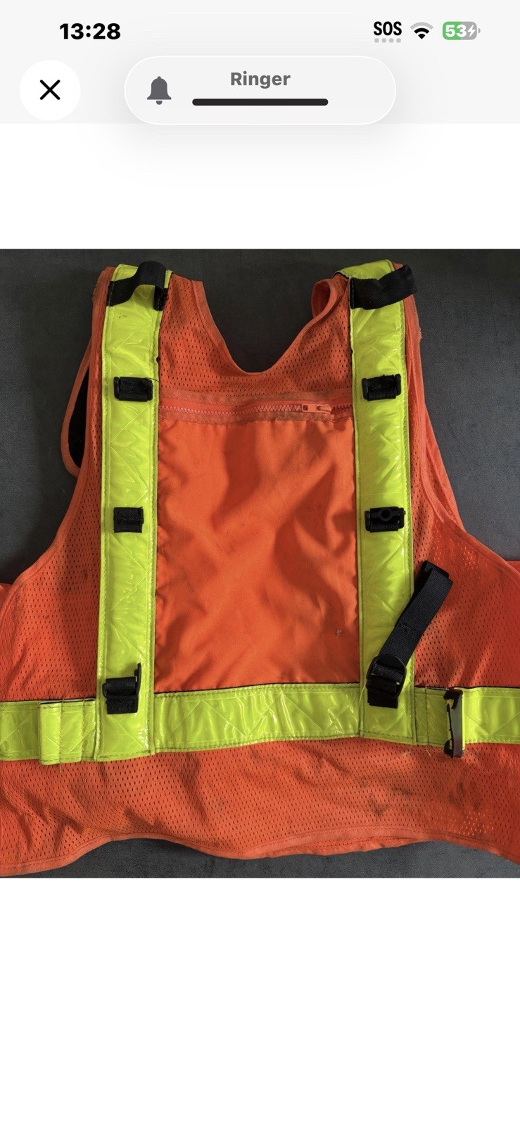 Authentic Union Pacific Railroad Safety Vest | ORR Safety | Distressed / AS-IS