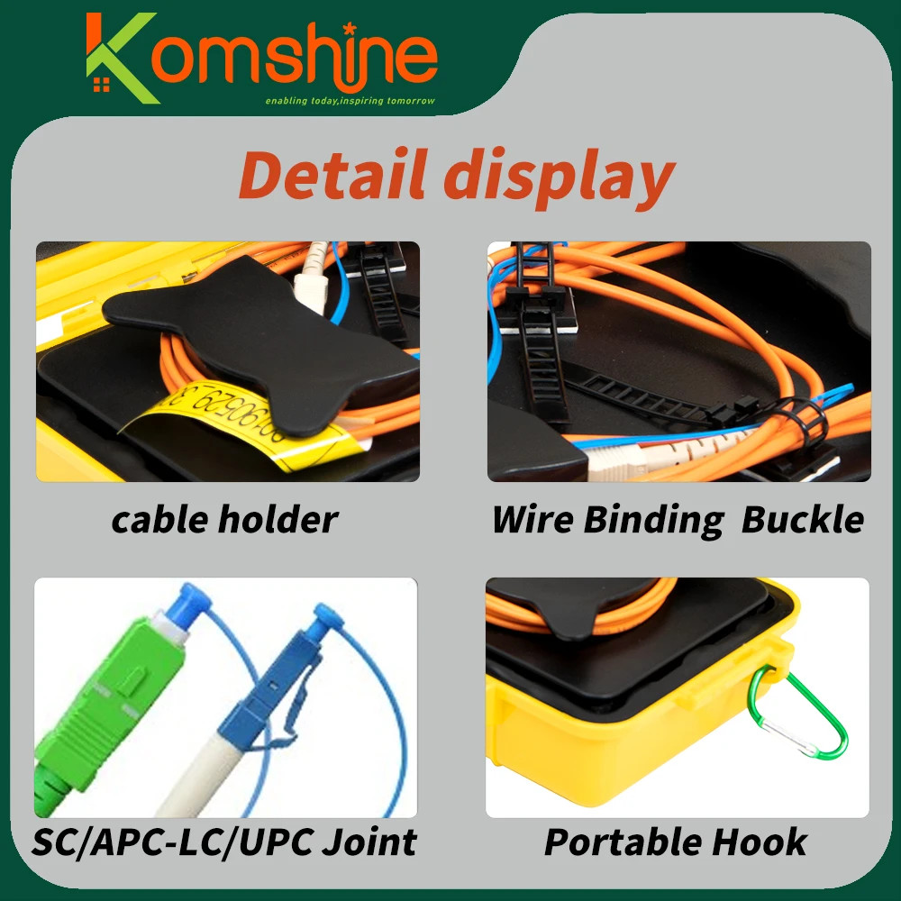 1000M Singlemode OTDR Launch Cable Box Fiber Rings for SC/UPC-SC/UPC Connectors
