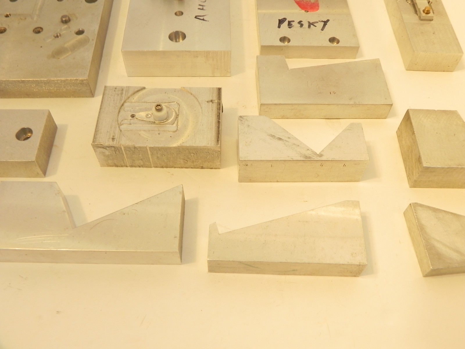 Machined Aluminum Pieces for Hobby Shop.