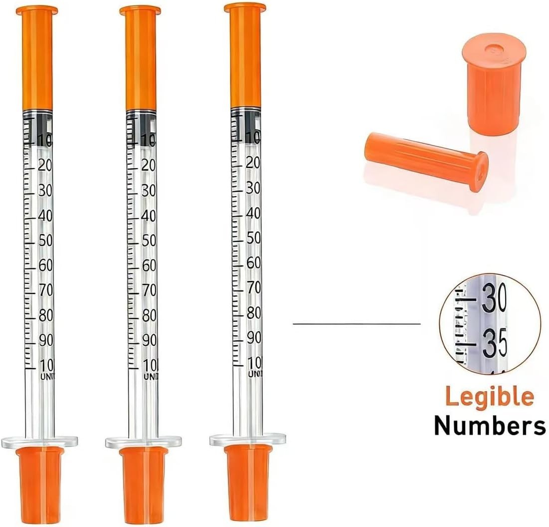 30 Pack 1cc 30G Syringes – Individually Wrapped Lab Supplies for Precision Use