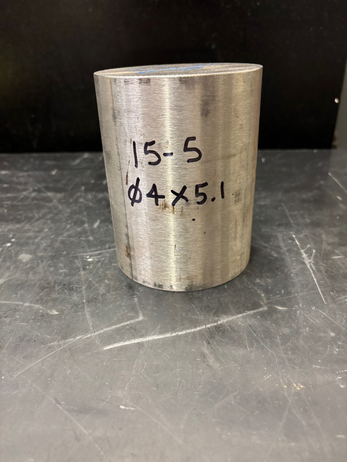 15-5 PH Stainless Steel Rod, 4.00″ Diameter x 5.10″ Length