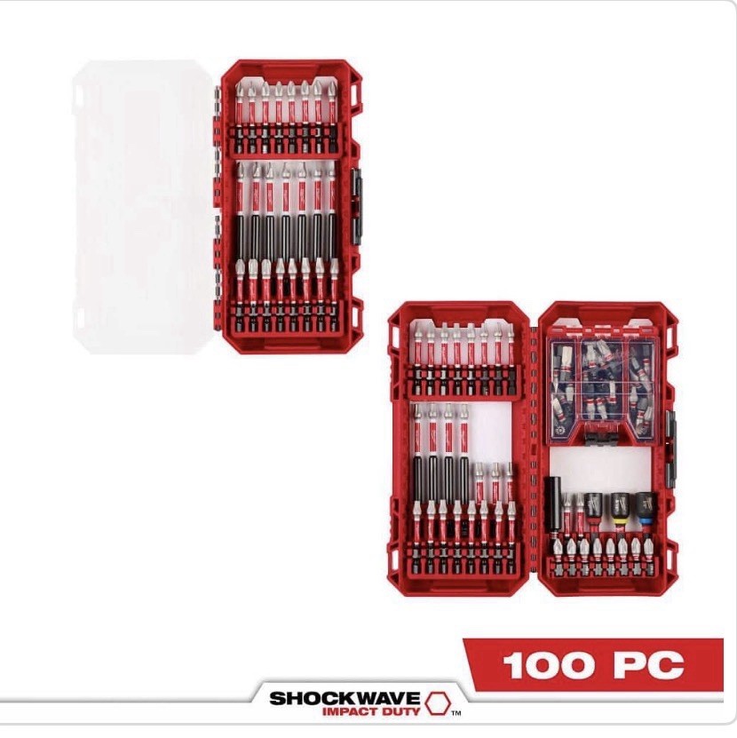 Milwaukee 48-32-5150 SHOCKWAVE Impact Duty 100pc Driver Bit Set