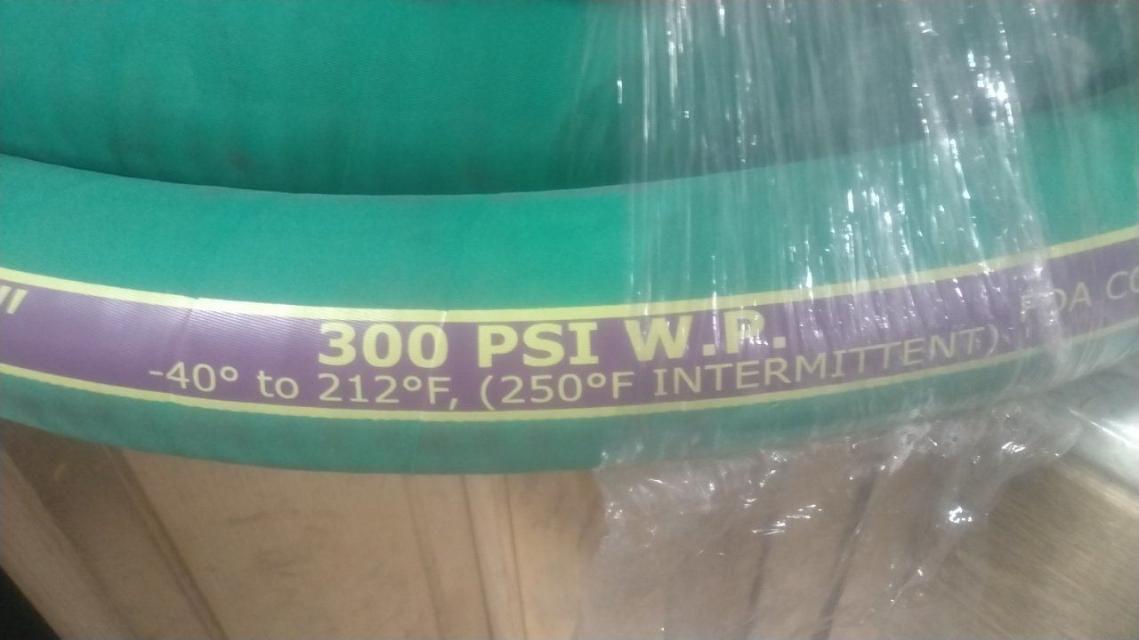 Boston H052332GN-20-SSCE 2 In Inside Diameter 20 Ft Length Green Chemical Hose