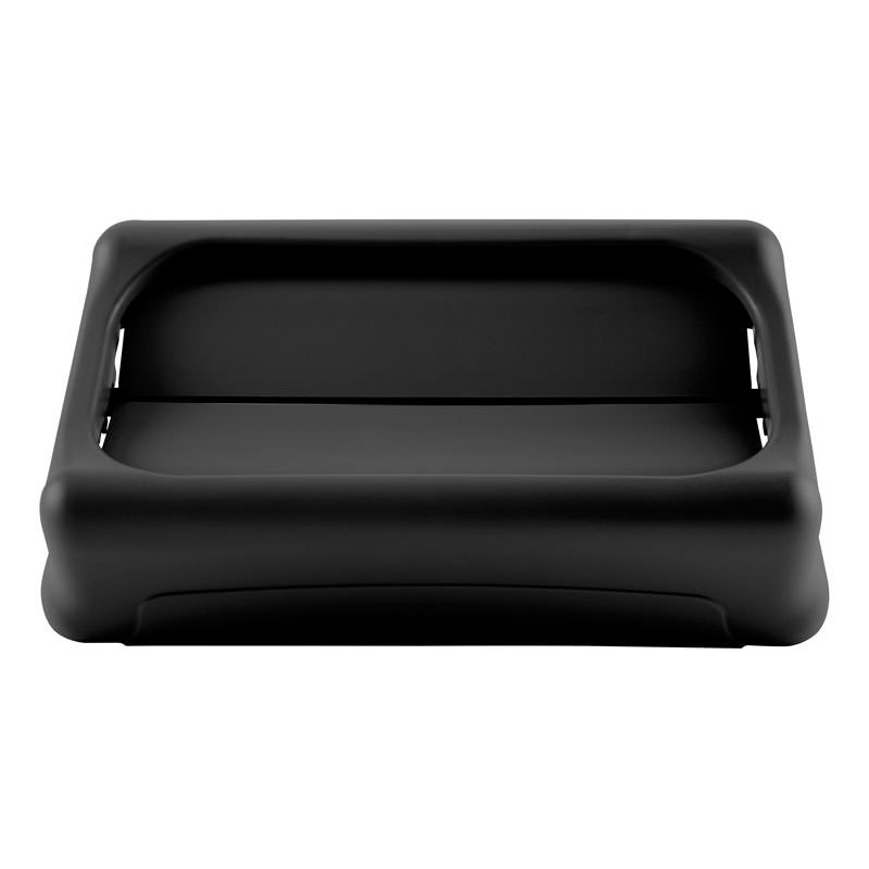 Rubbermaid FG267360BLA Black Slim Jim® Swing Lid