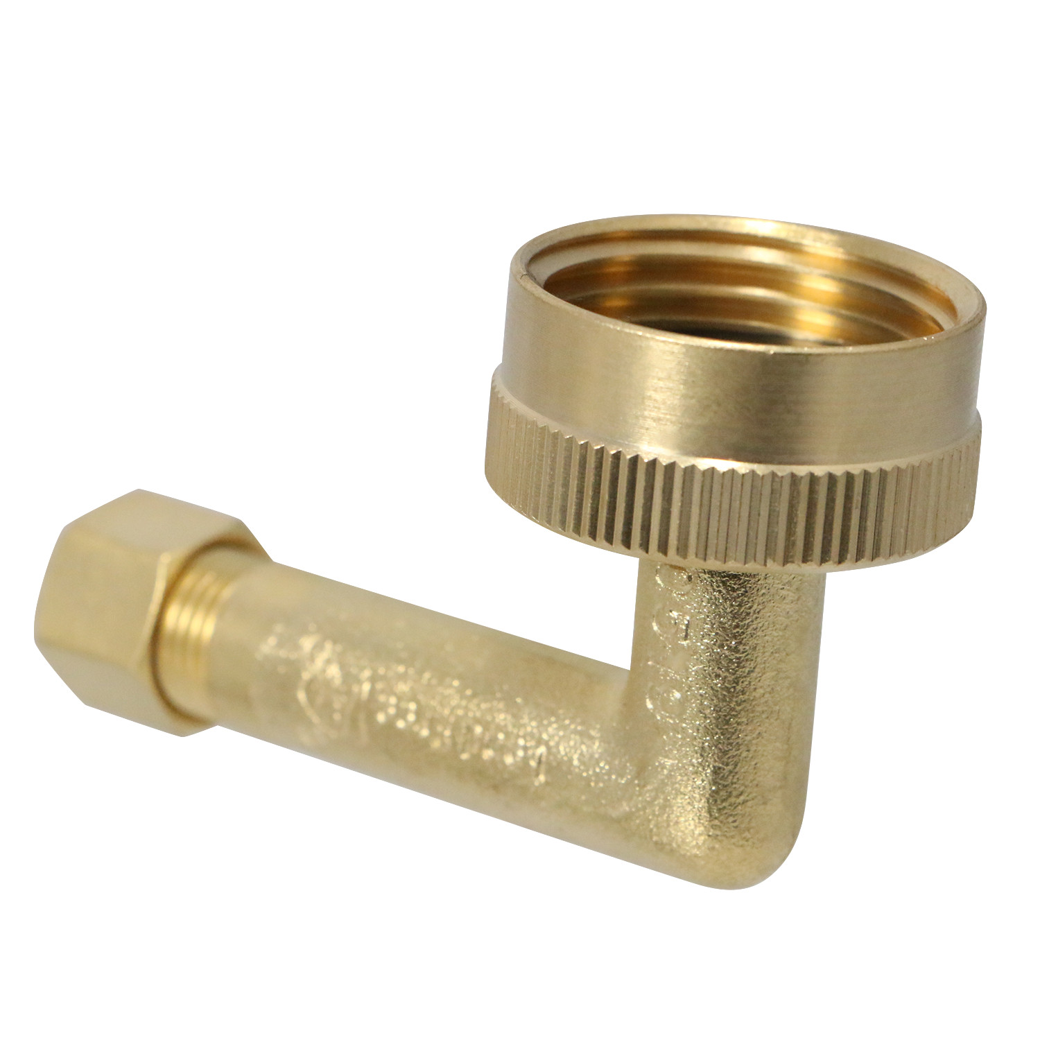 10 PIECES 1/4″ OD COMPRESSION X 3/4 GHT DISHWASHER ELBOW, LEAD FREE BRASS