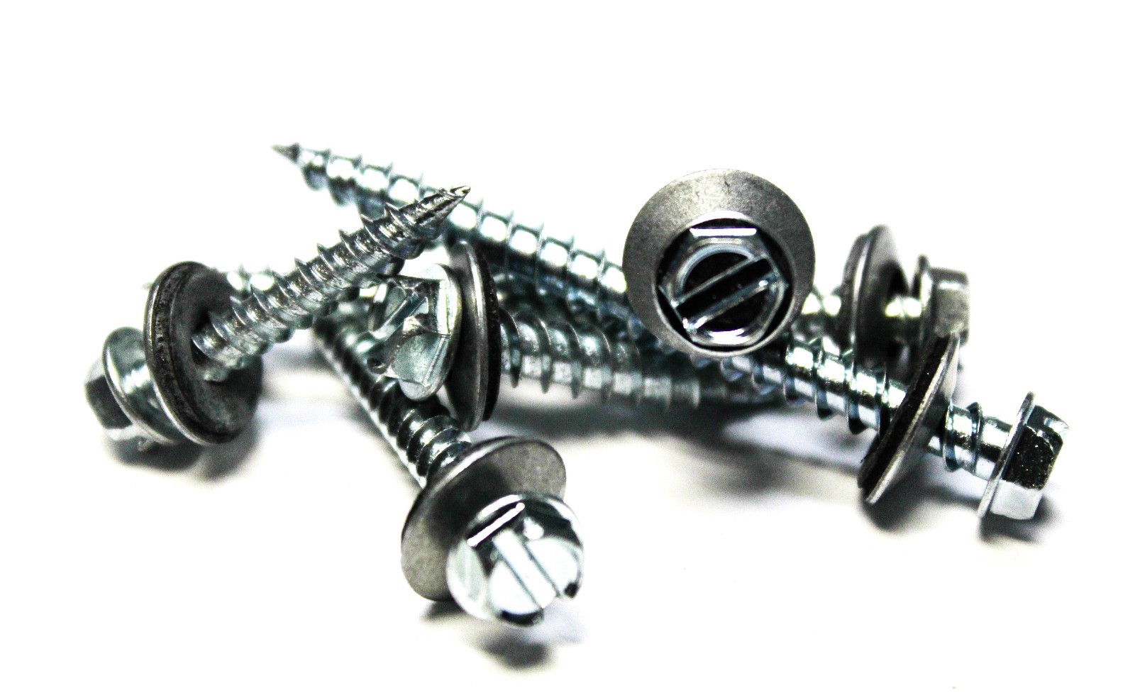 (1000) 10×2 Hex Head Sheet Metal Screws Neoprene Washer (Roofing screws)