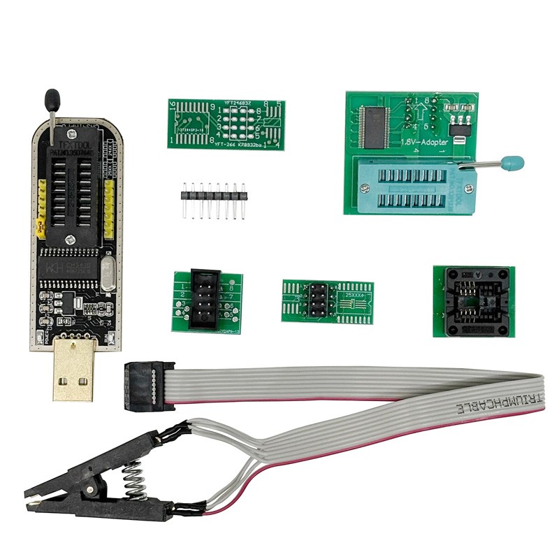 Socket Adapter Flash Chip IC Test Clips Programmer BIOS Programmer Module USB
