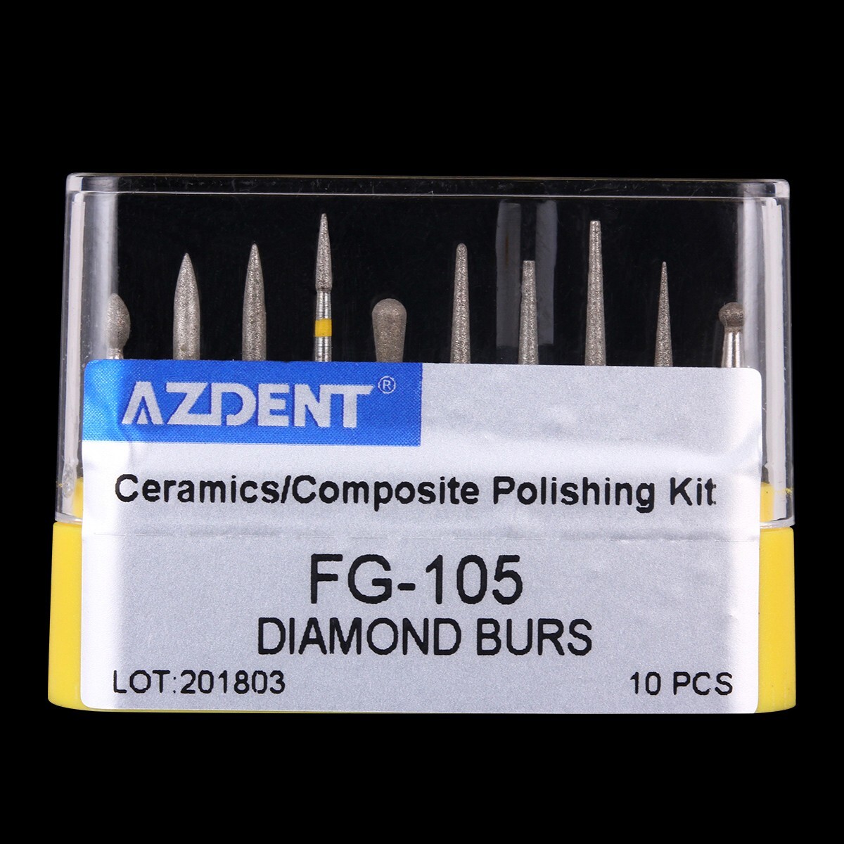 AZDENT Dental FG Diamond Burs Fit High Speed Handpiece Composite Polishing
