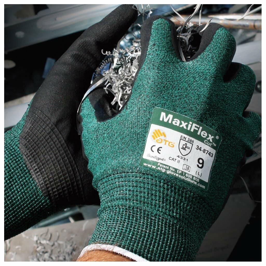 PIP MaxiFlex Nitrile Micro-Foam Coated ANSI A2 Cut Resistant Work Gloves 34-8743