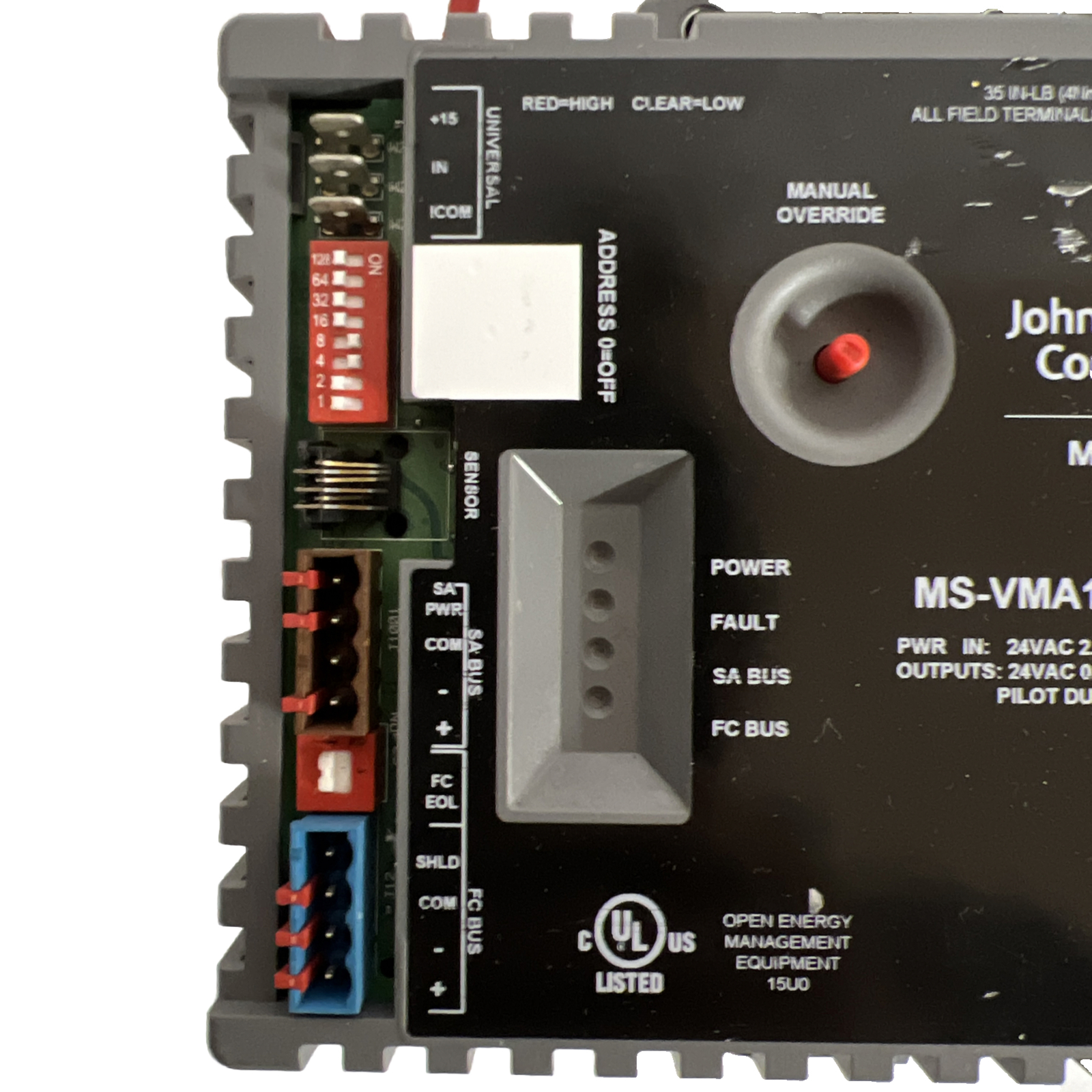JOHNSON CONTROLS Metasys MS-VMA1620-0 Air Volume Controller, 35 IN-LB -MSVMA1620