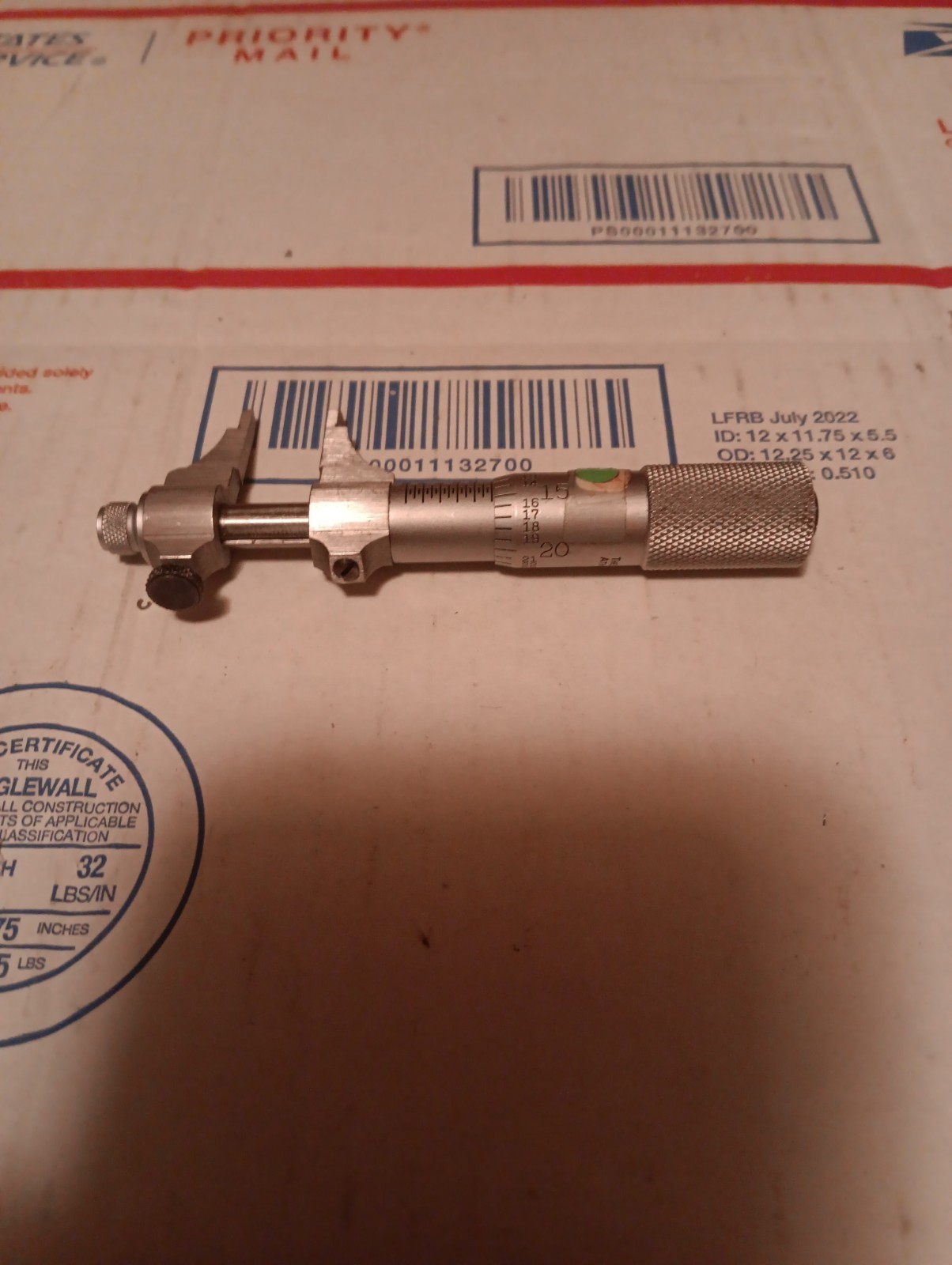 Starrett No. 700A inside micrometer .200″ to 1.200″ range .001”- Made in U.S.A.