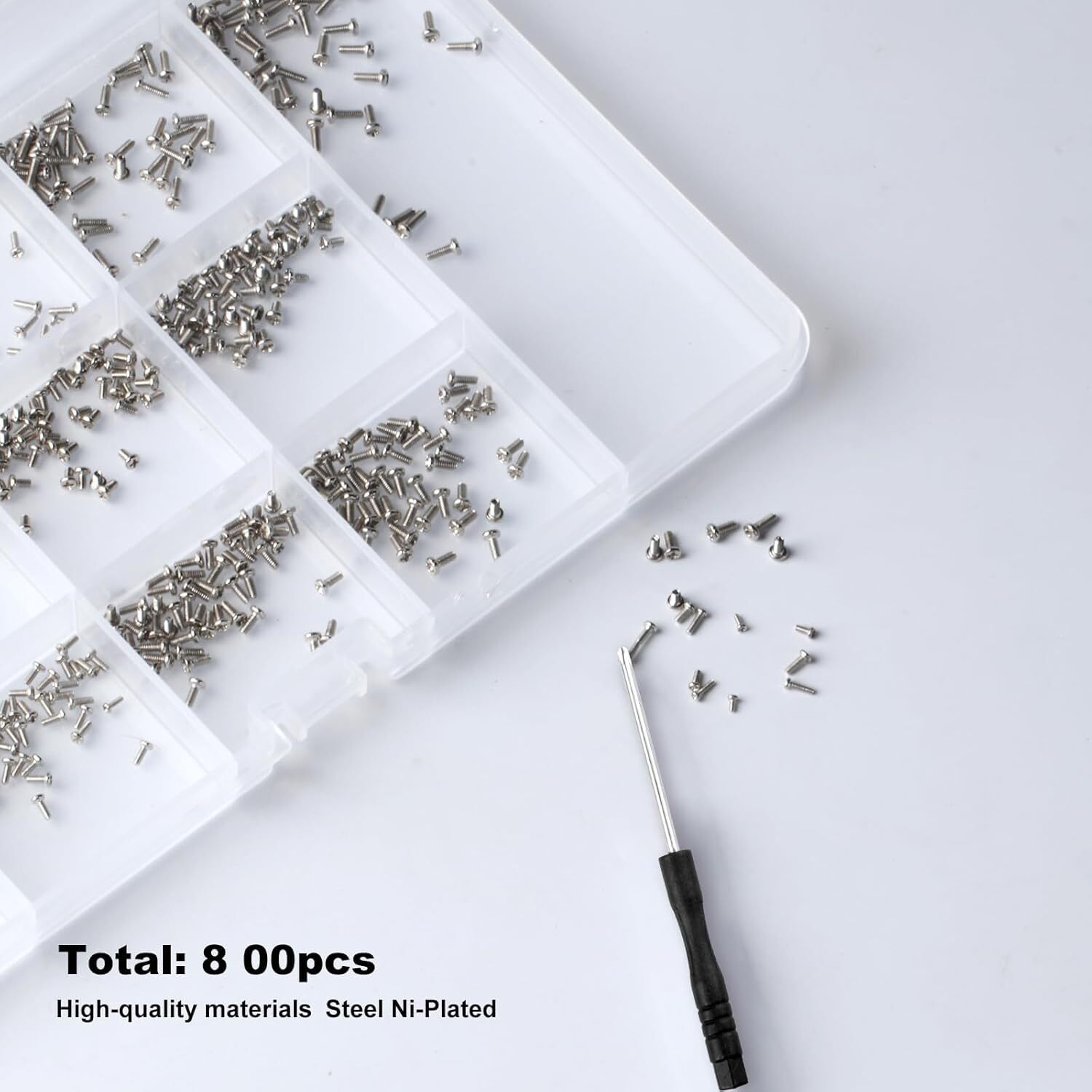 Small Screw Assortment Kit Tiny Micro Phillips Pan Head Screw Set M1.2 M1.4 M1.7