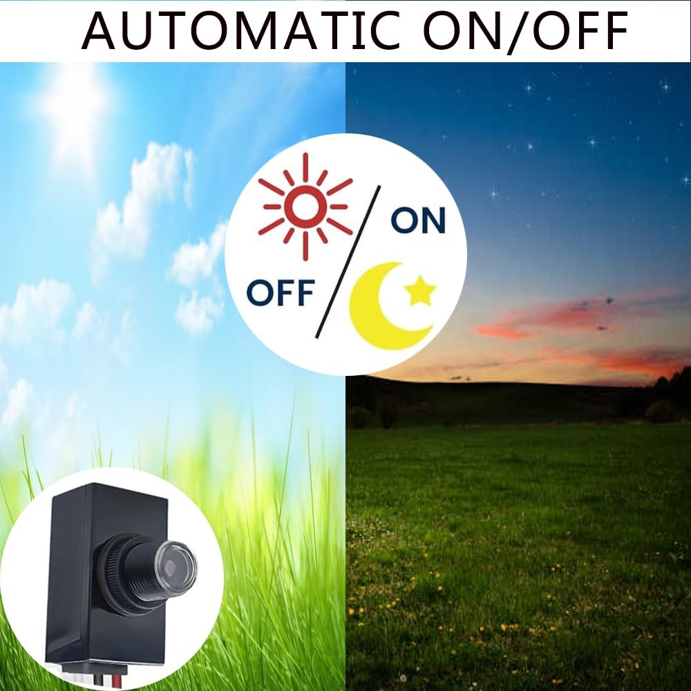 AC110-240V Photocell Light Sensor,5A Dusk to Dawn sensor switch type 1
