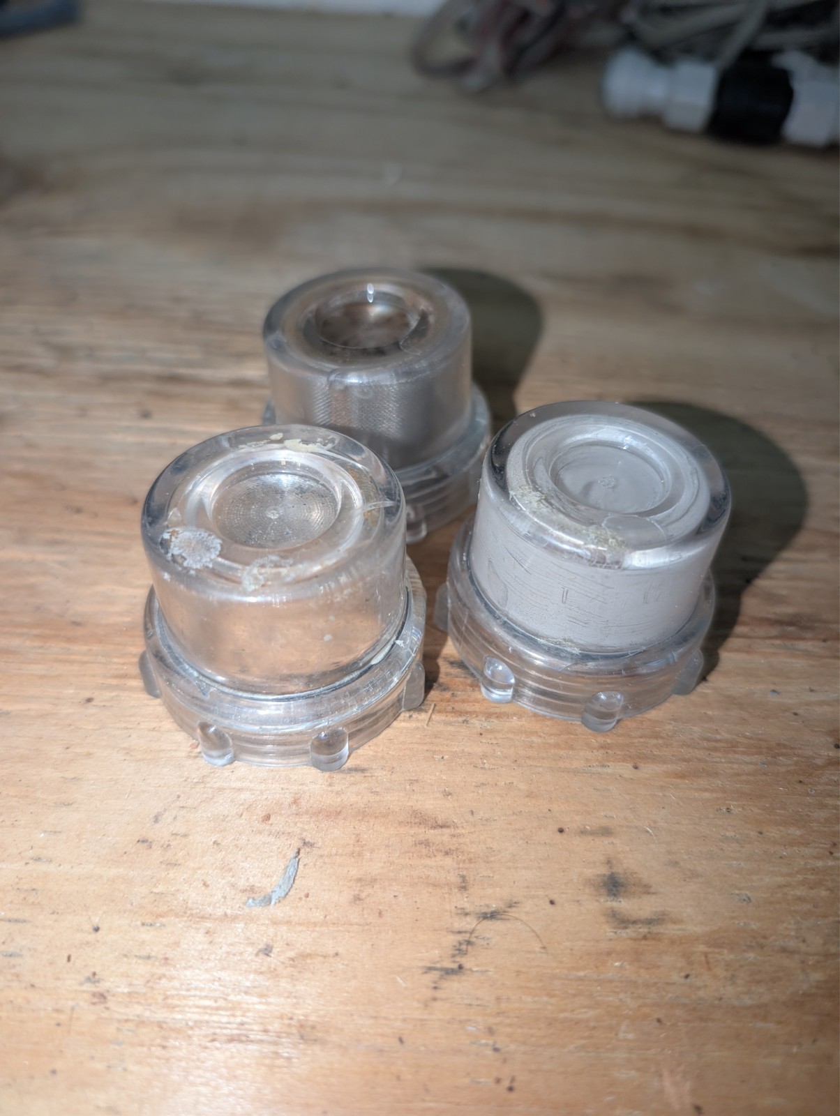 Windsor Karcher iCapsol CRB parts: Clear Plastic filter cap cover + mesh strain
