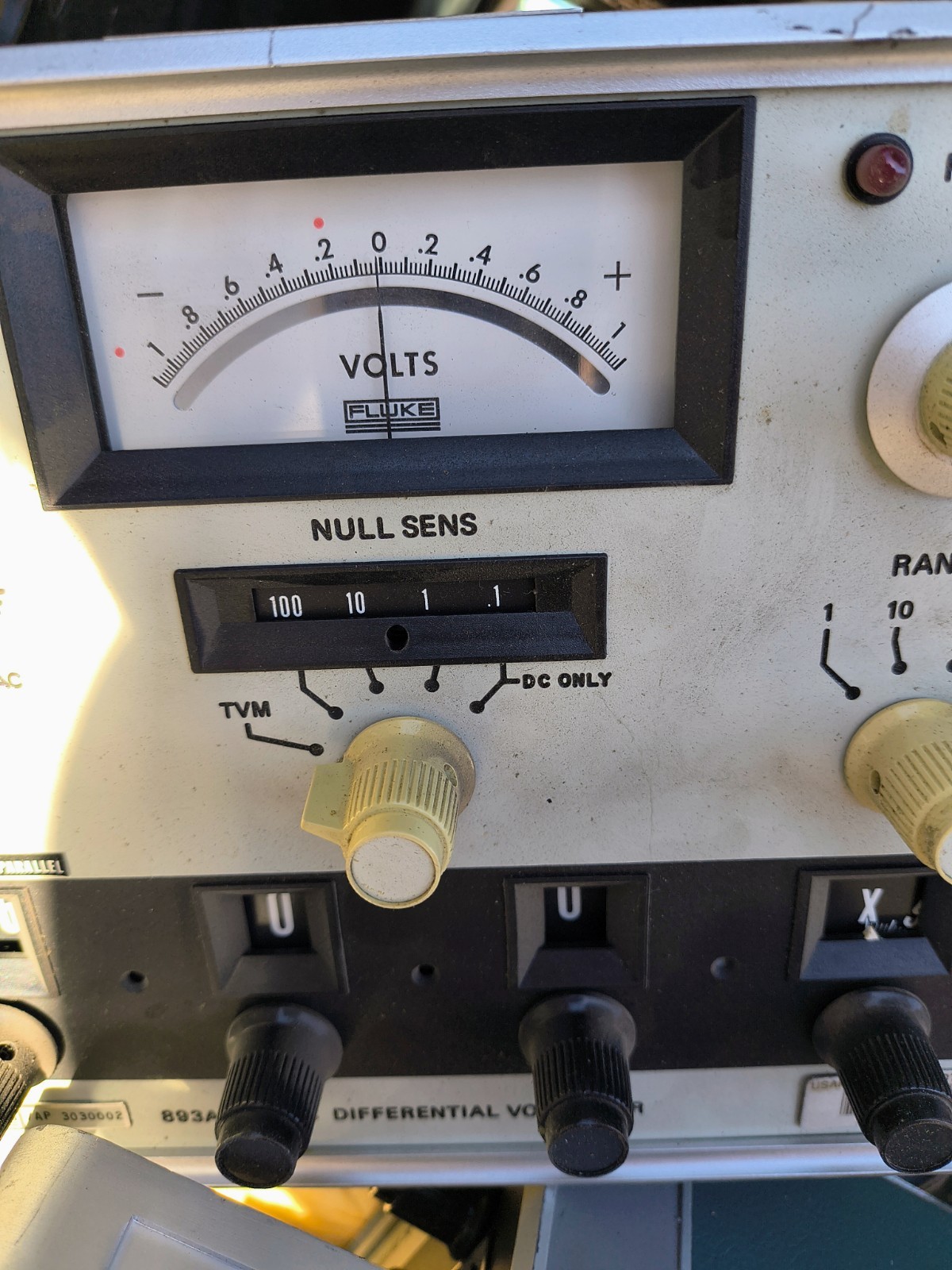 Fluke 893A AC-DC Differential Voltmeter – 1 Each