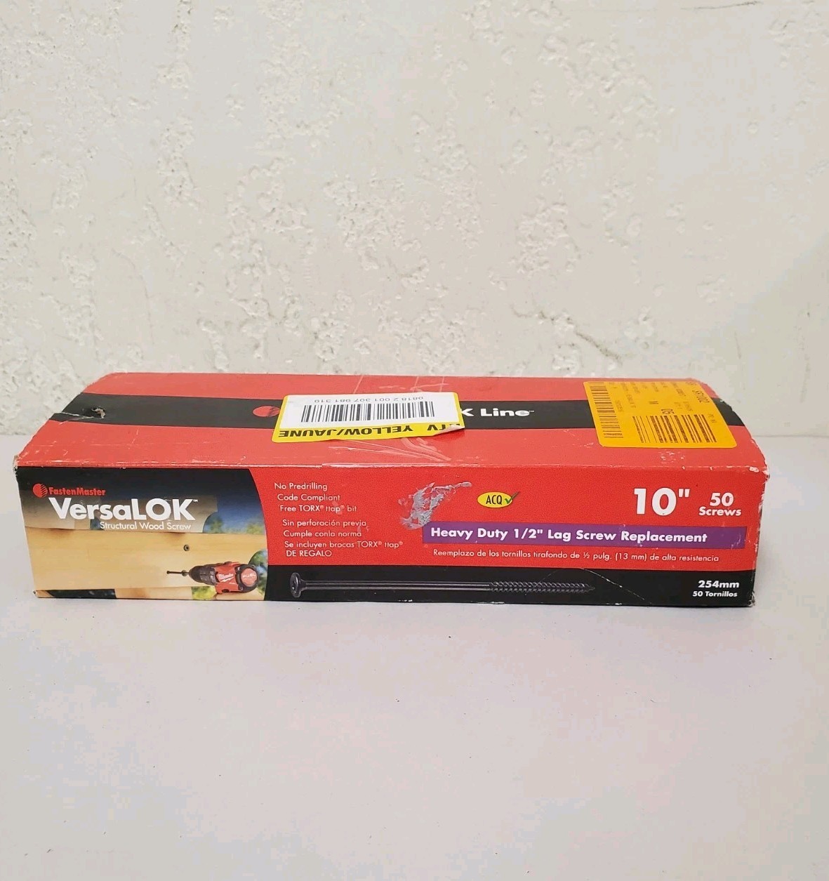 *50-Pack* FastenMaster VersaLOK 0.220 in. x 10 in. Torx Flat Head Wood Screw
