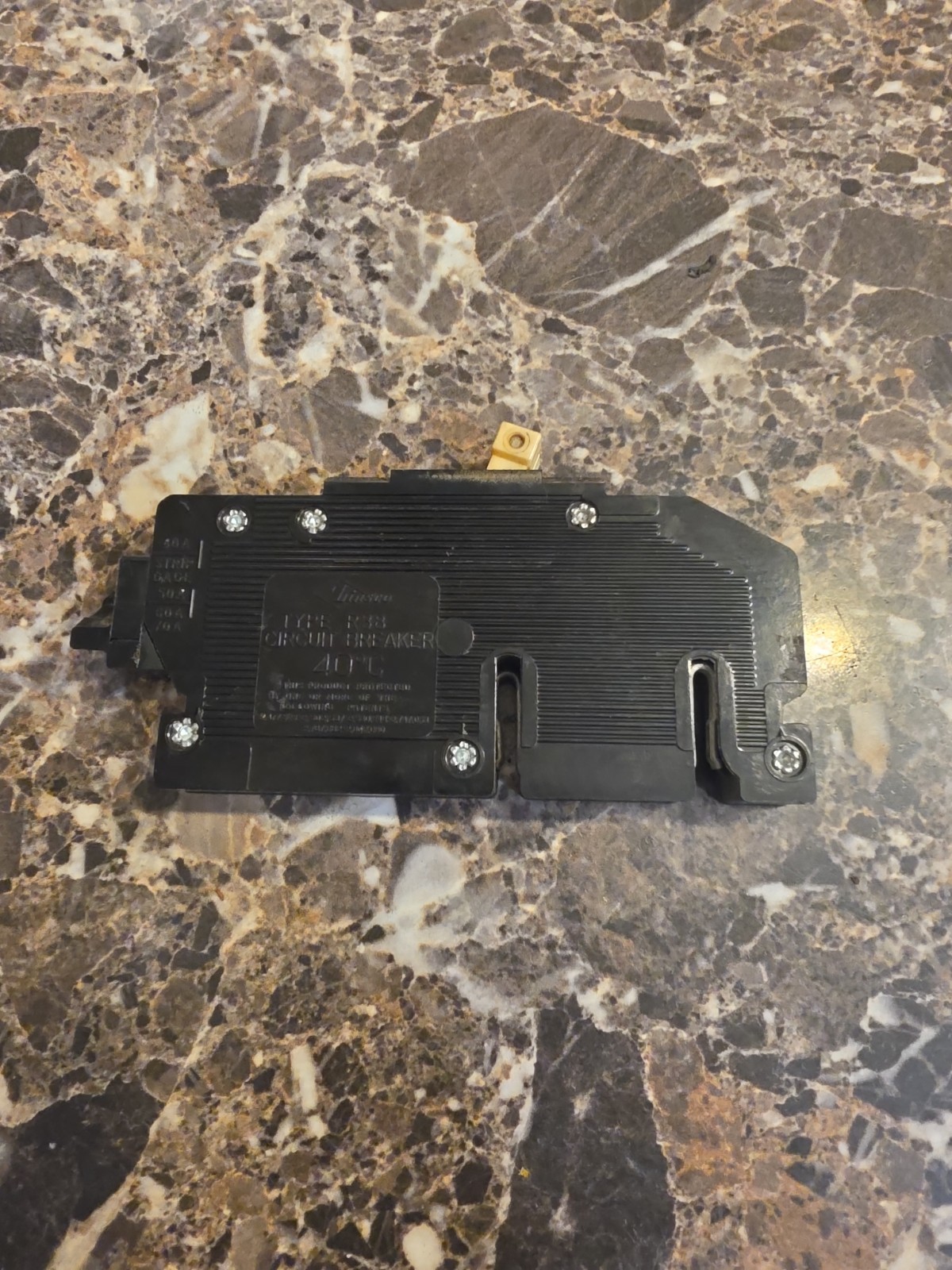 Zinsco GTE Sylvania RC38-60 60 Amp 2 Pole 120/240V Tandem Circuit Breaker