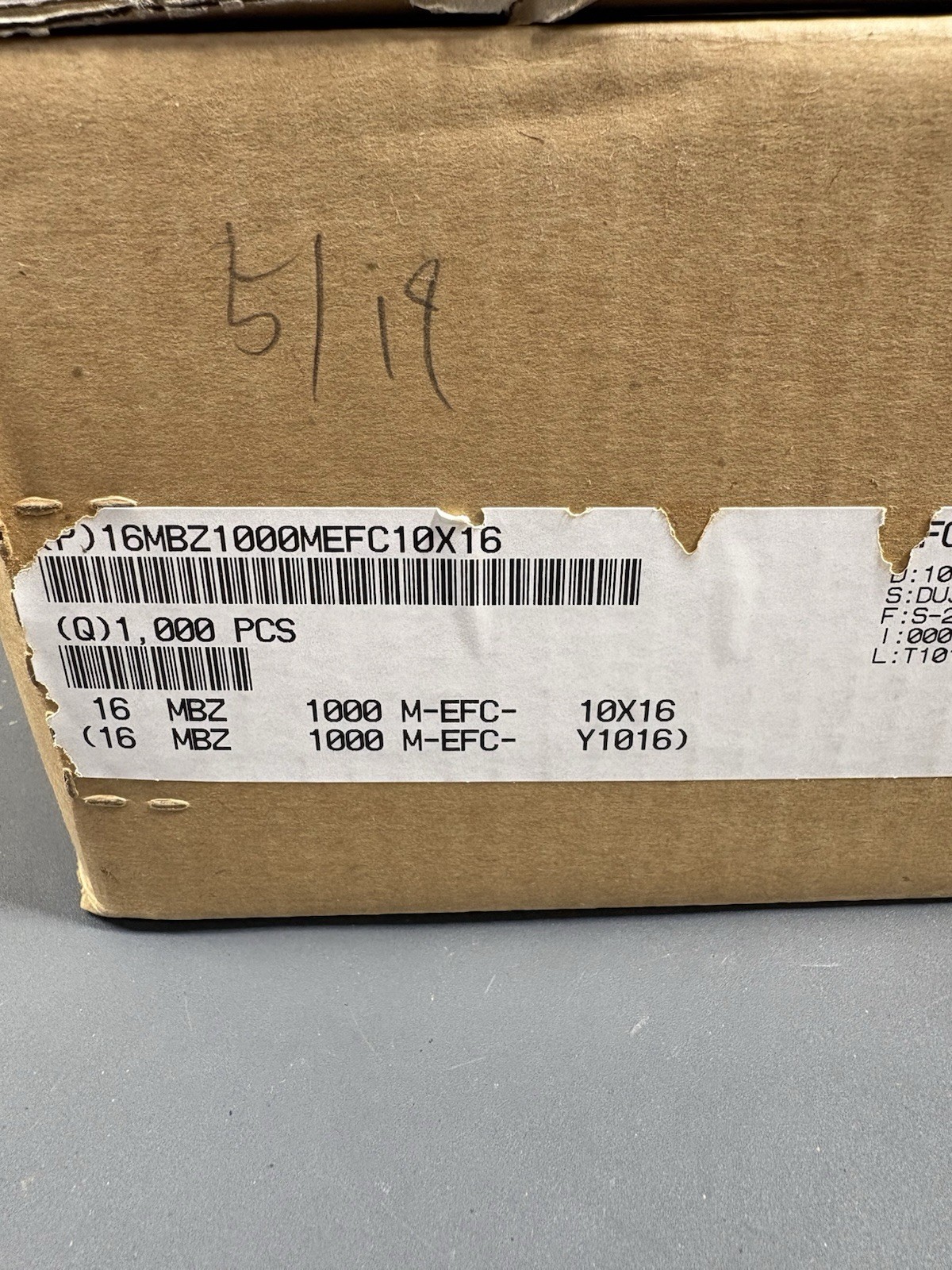Rubycon MBZ 1000uF 16V Radial Electrolytic Capacitor 105°C Low ESR Lot 100