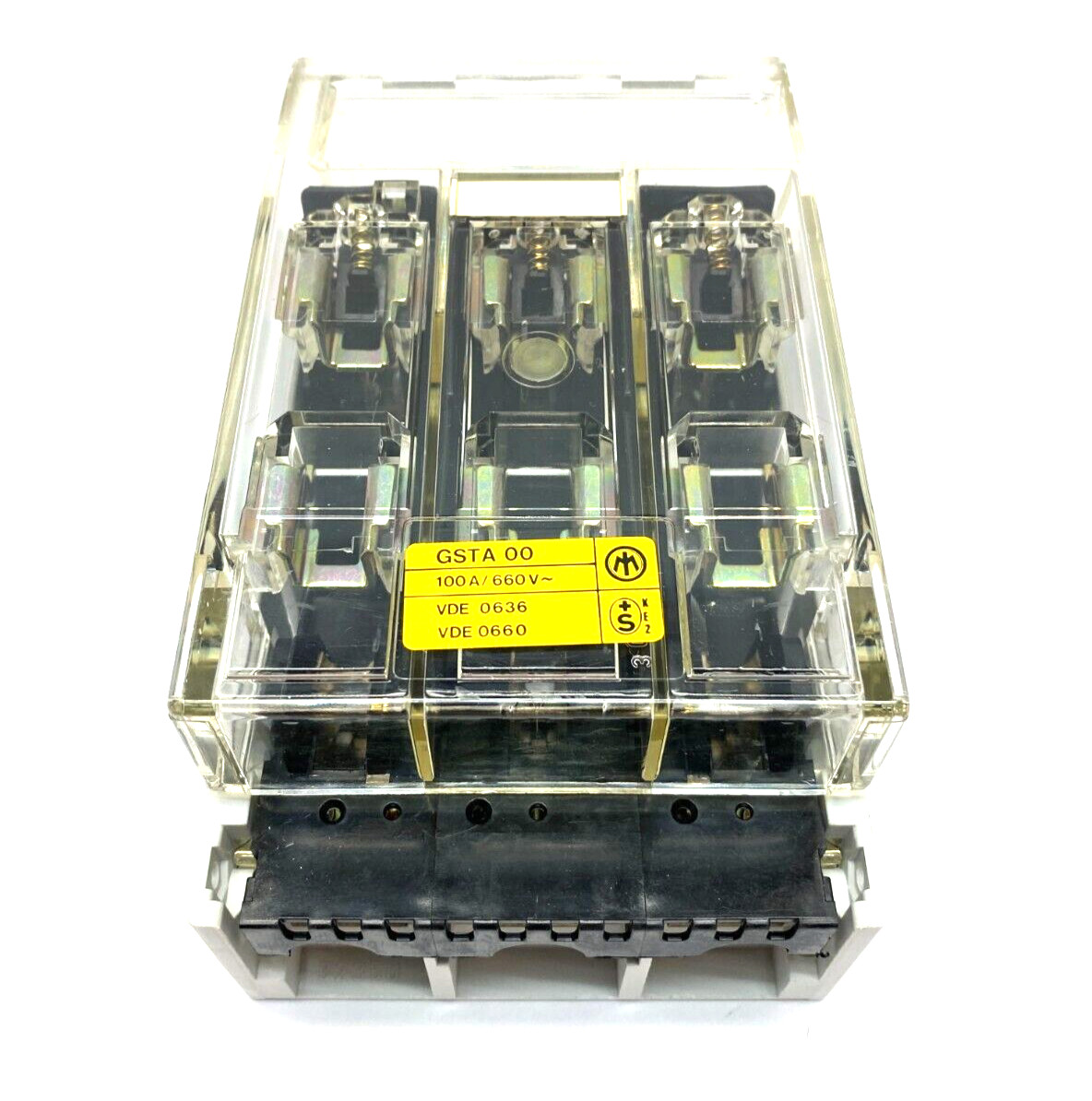 Moeller GSTA 00 100A/660V NH-Fused Load Break Switch Clear Cover 3-Pole IP 00