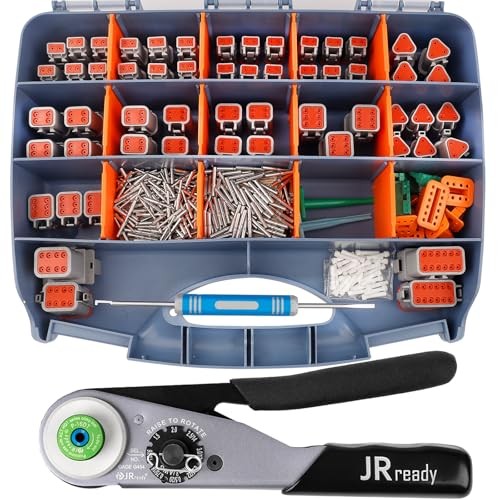 JRready Deutsch Connector Kit with Crimp Tool DT Series