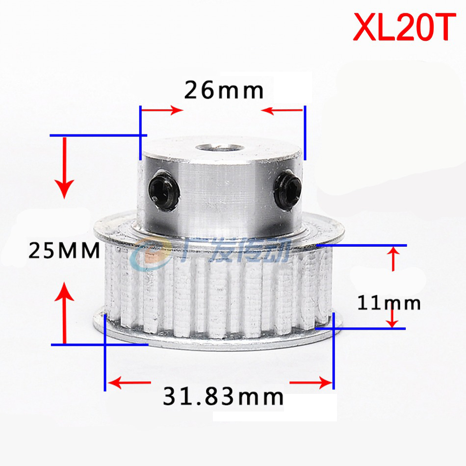 XL 10T-100T Timing Belt Pulley Synchronous Wheel Select Bore for 10mm Width Belt