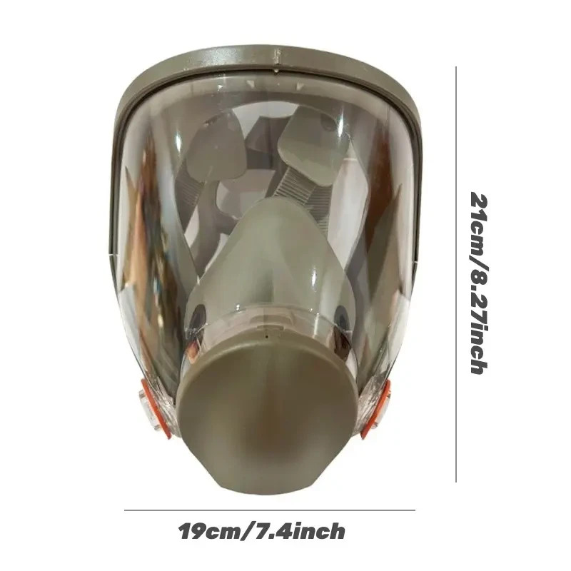 Reusable Full Face Mask with Filter Box, 17-in-1 Anti-Gas and Dust-Resistant