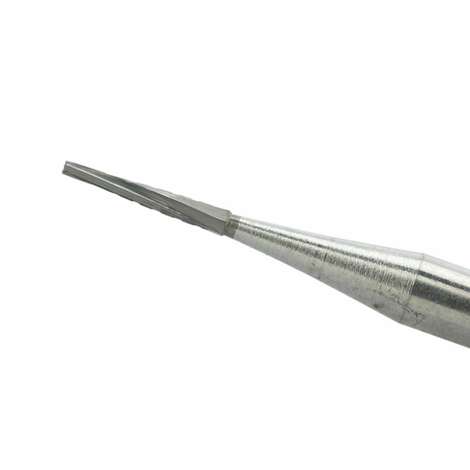 5Pcs WAVE Burs Dental Tungsten Carbide Bur Taperde Fissure Head Fit Low Speed