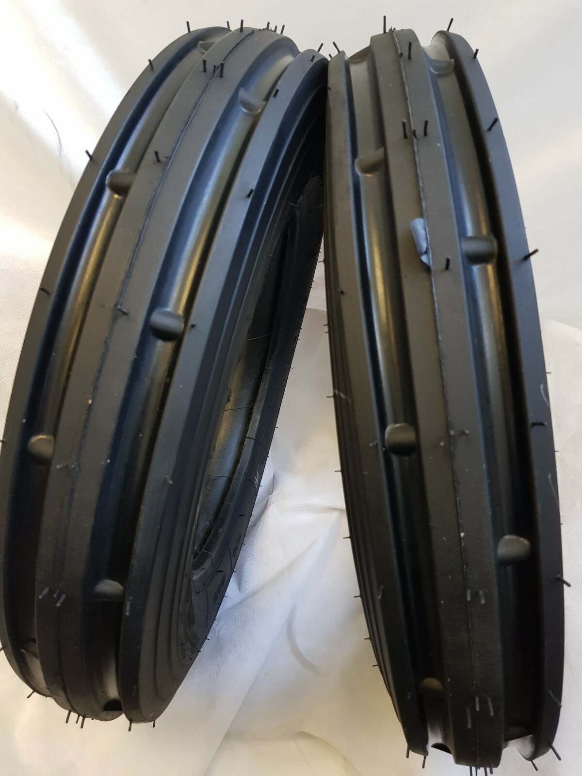 (2 TIRES + TUBES) 5.00X15, 5.00-15 ROAD CREW ST1 JOHN DEERE Tractor Tires 6 PR