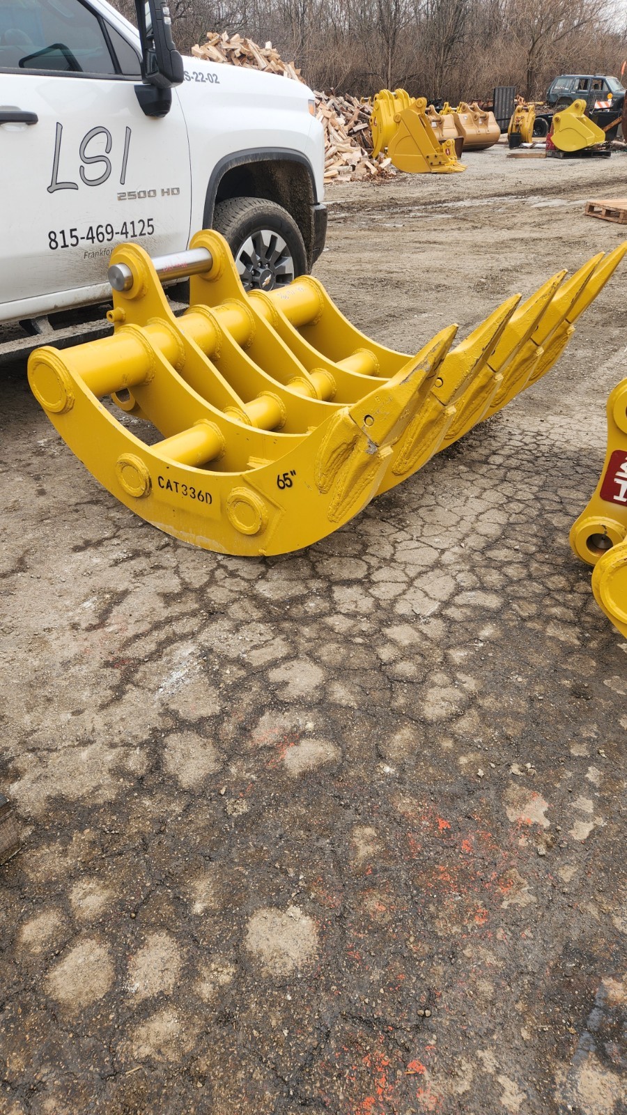 SEVERE DUTY Caterpillar 330 336 DB Linkage Root Rake CAT Excavator 90mm 100mm