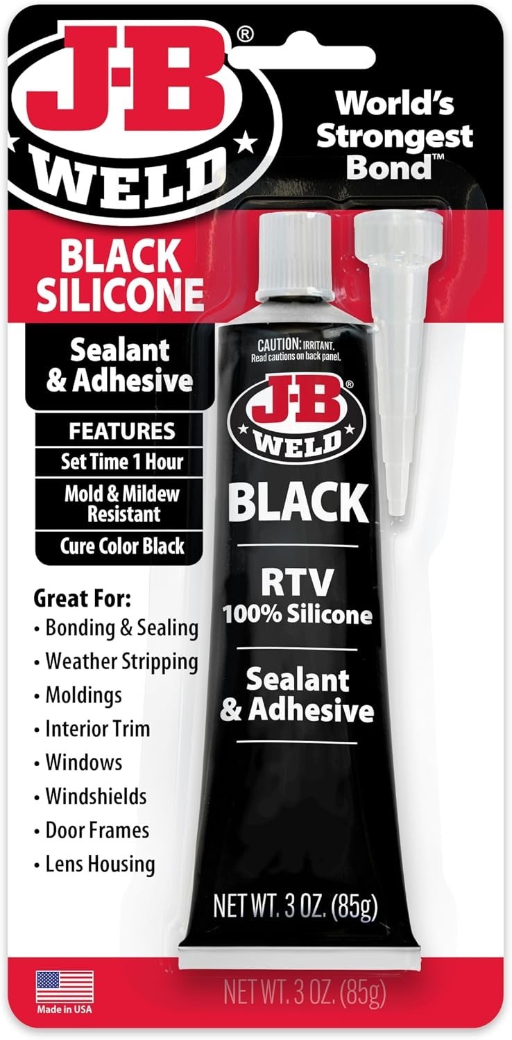 Black RTV Silicone Sealant and Adhesive – 3 oz.
