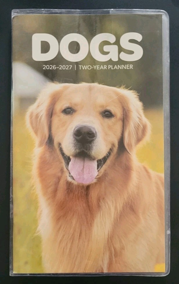 2026-2027 Two Year Pocket Planner In Plastic Cover New Flowers, Psalms Cats etc.