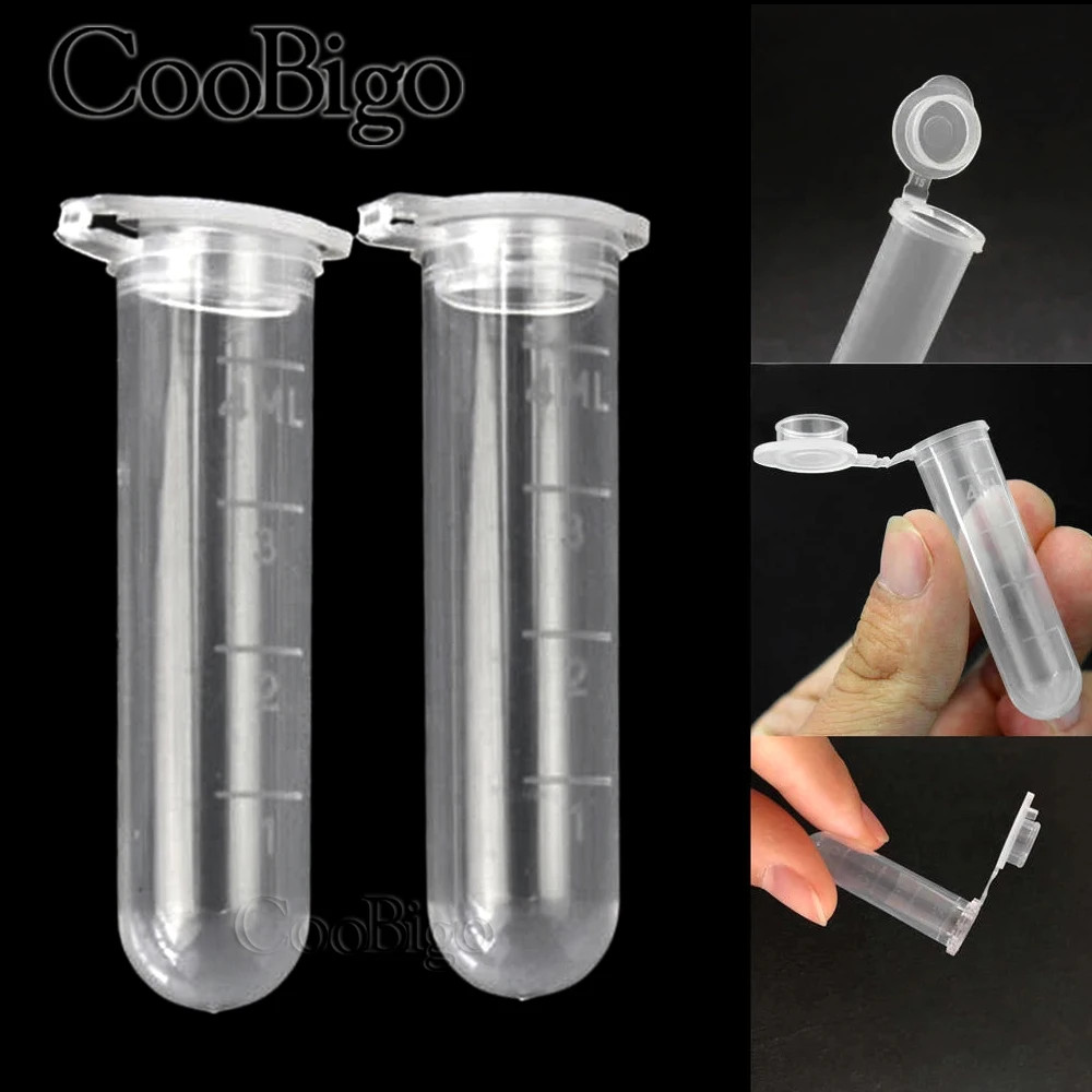 0.2-10ML Plastic Garden Seed Storage Bottles Centrifuge Tube Container with Cap