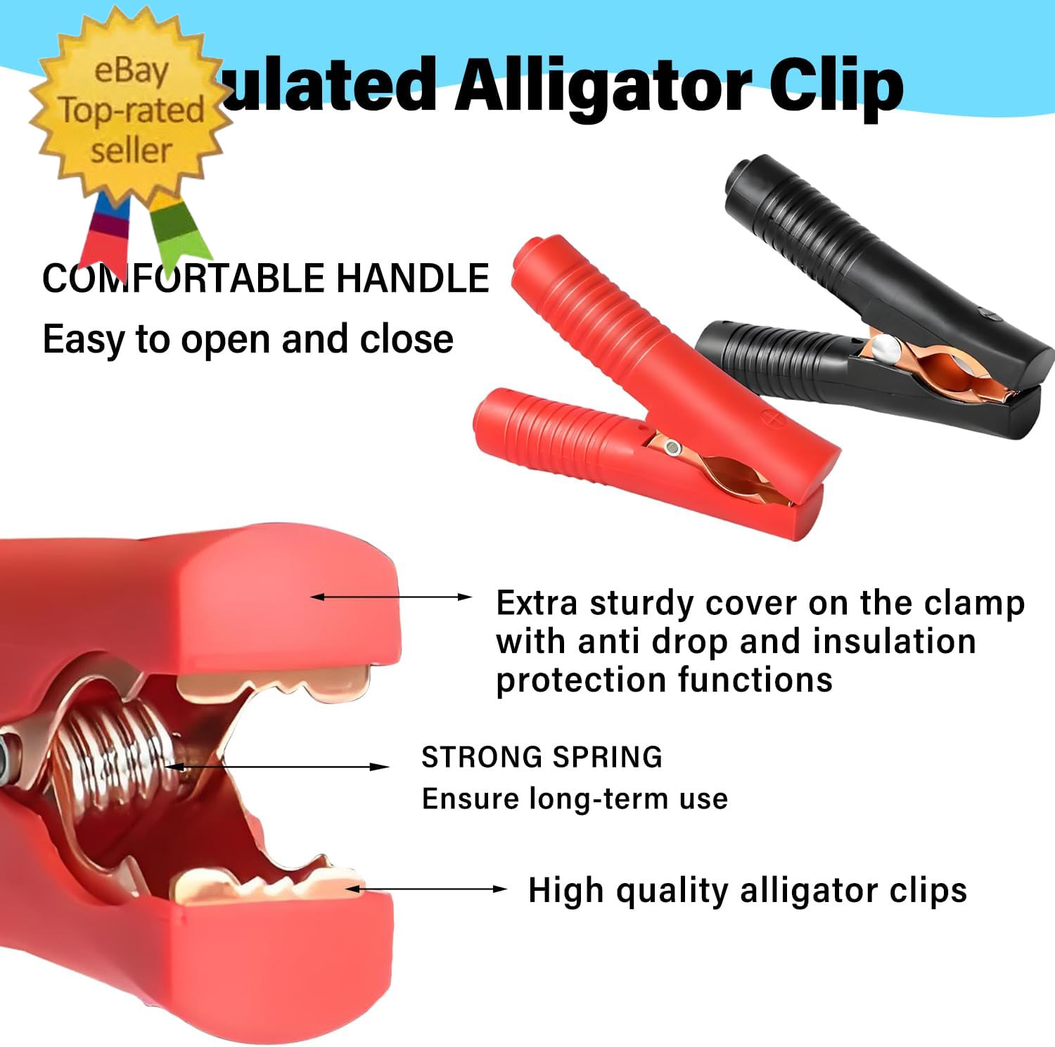 10AWG XT60 to Alligator Clips,Xt60 to Battery Alligator Clip Cable with Quick Re