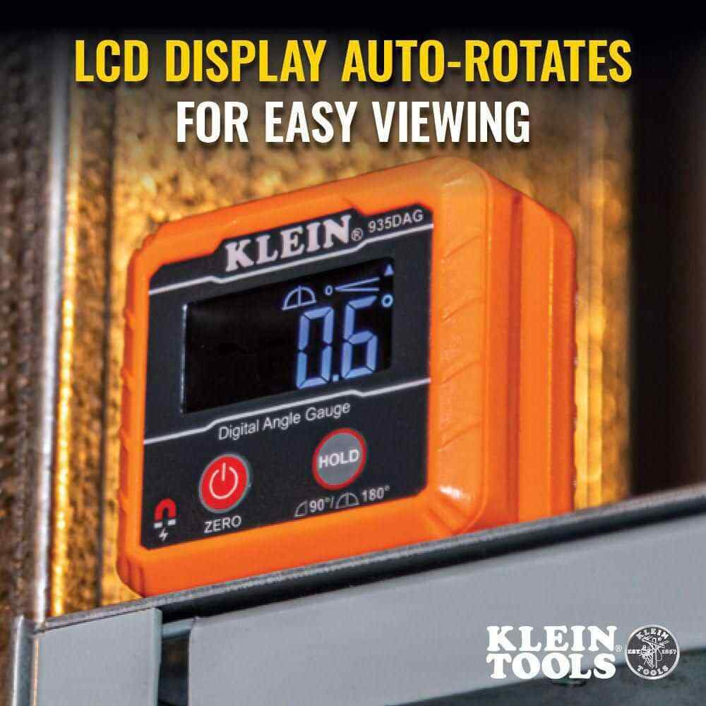 Klein Tools Digital Angle Finder Gauge and Digital Leveler Water/Dust Resistant