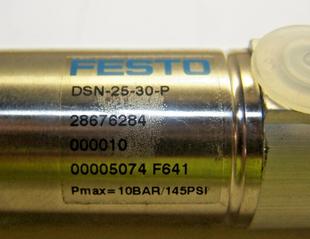 New Festo Single Rod Double Acting Cylinder 30mm Stroke DSN-25-30-P