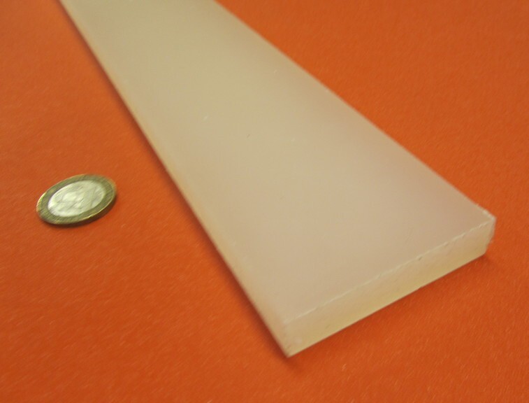 Polypropylene Bar 1/2″ Thick x 2.50″ Wide x 48″ Long, 2 pcs, 8 feet