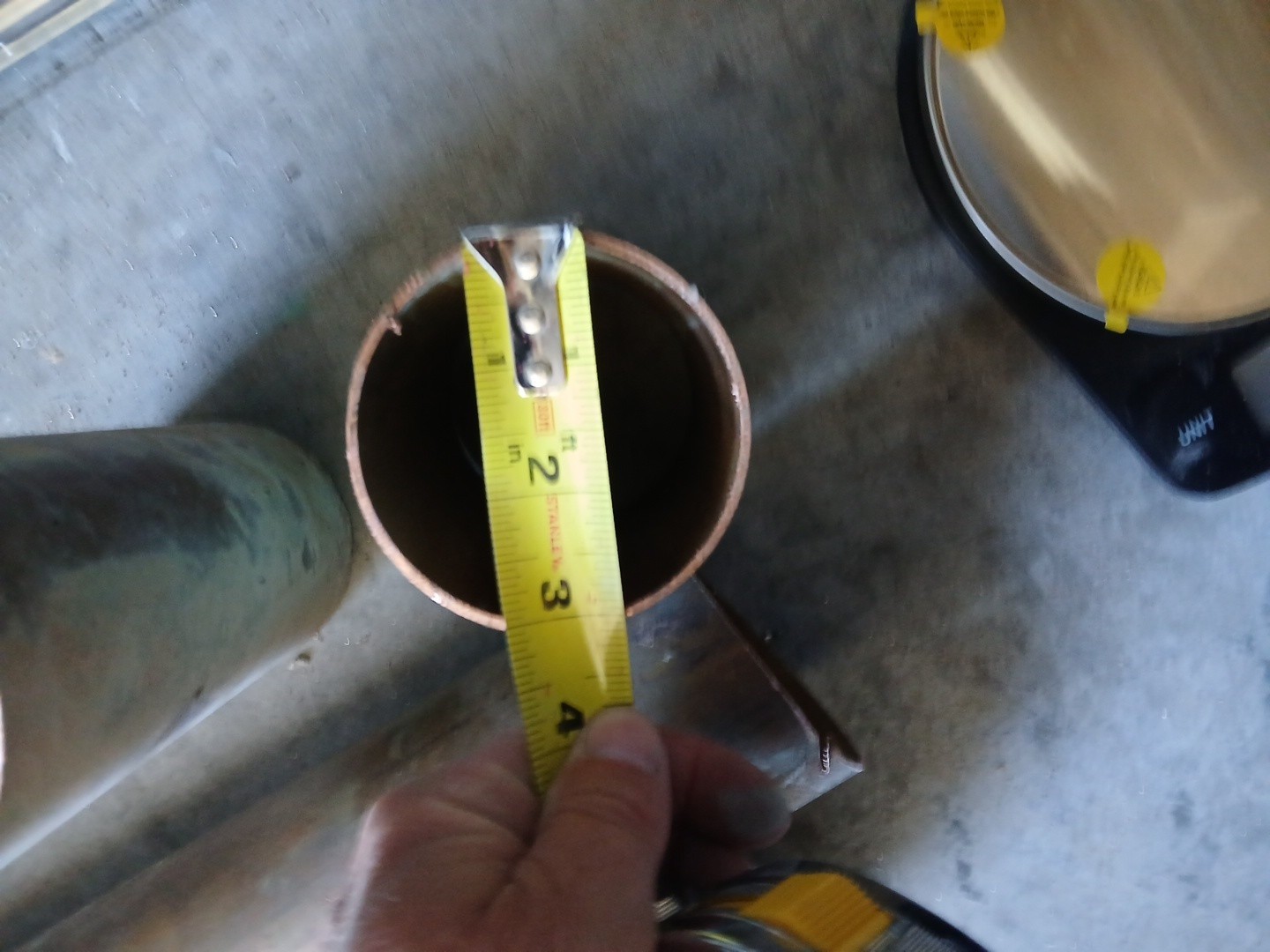 3″ copper pipe 12″ Long 2lbs 6 Oz