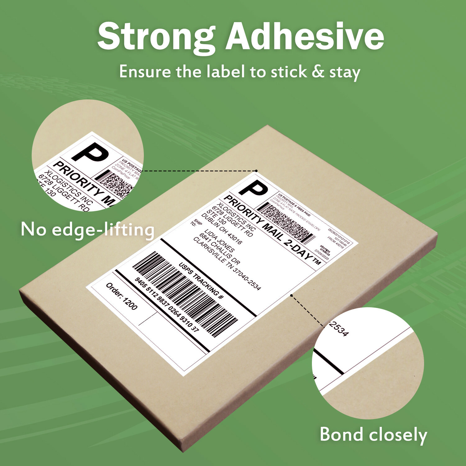 110 Sheets 220 Half Sheet Shipping Labels 8.5 x 5.5 Self Adhesive 200 + 20 EXTRA