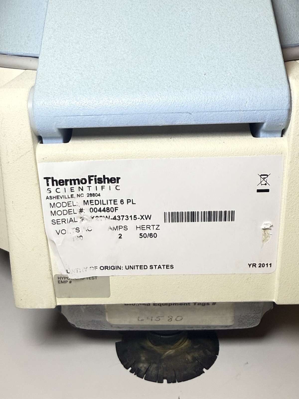Thermo Fisher Scientific IEC Medilite 6 PL Microcentrifuge Centrifuge 4480F