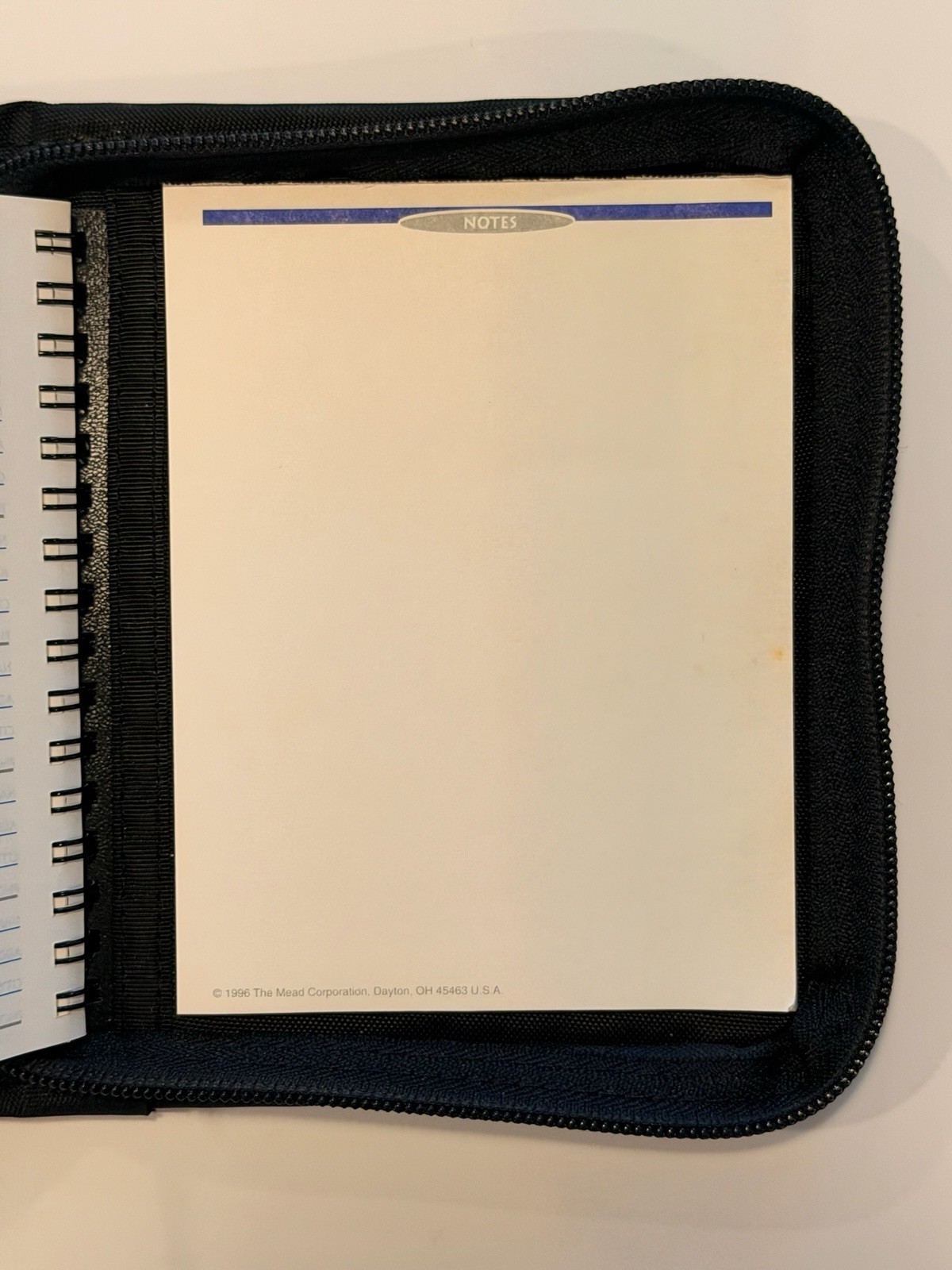 Mead Five Star Mini Fat Little Day Planner Black Vtg 1996 Unused Binder