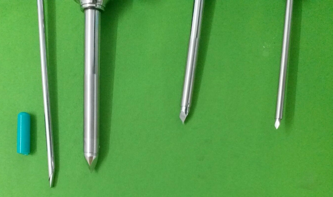 7pc Laparoscopic Trocar Cannula & Safety Trocar Laparoscopy Surgical Instrument