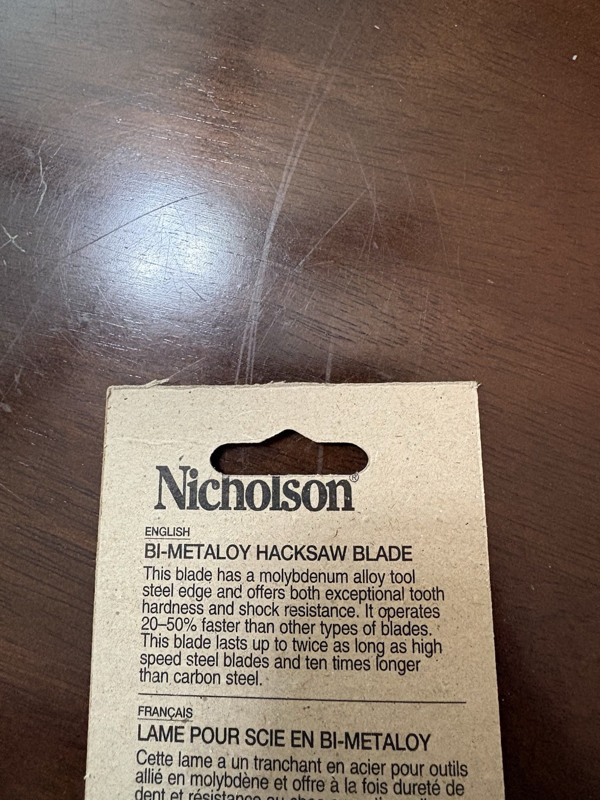 NICHOLSON 63172 6 blades: 18 24 32 TPI Standard Shatterproof Hacksaw Blade 12”