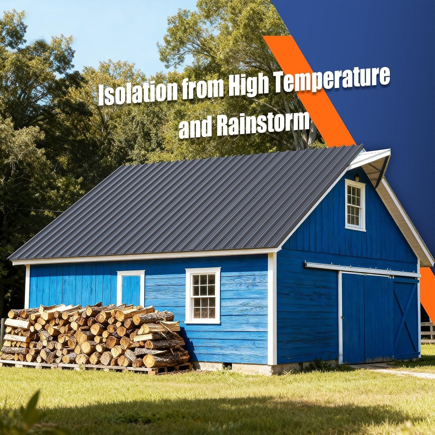 Durable 10-Pack Grey Galvanized Steel Roof Panels – UV & Corrosion Resistant