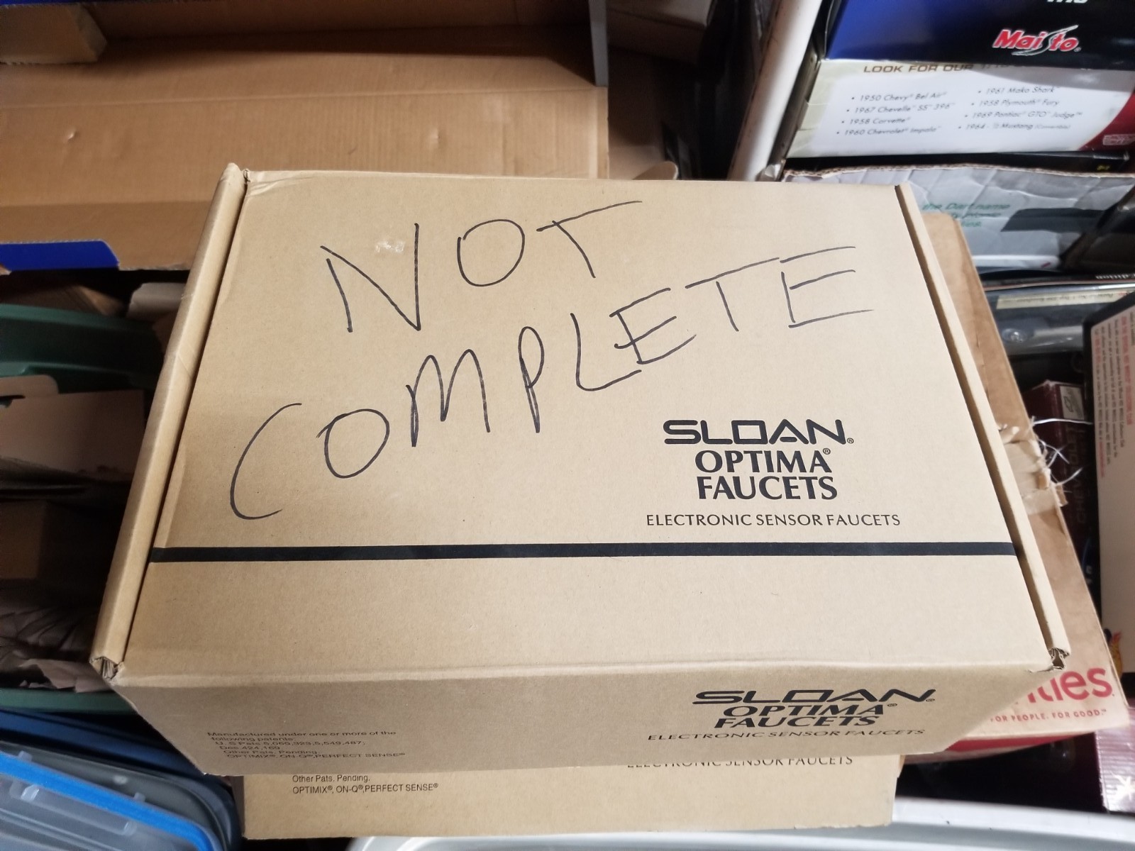 SLOAN 3315025BT EBF650 BATTERY OPERATED 1.9 MLP CHROME PLATE 0.5GPM NO PUMP ASIS