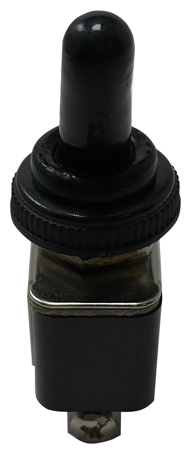 10 Pack Black Rubber Threaded Splash Proof/Dust Resistant Toggle Switch Cover UK