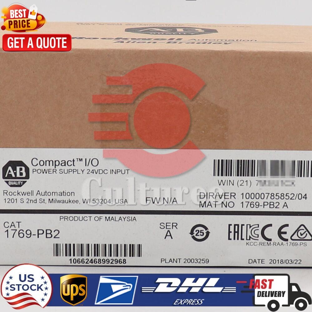 Allen-Bradley 1769-PB2 CompactLogix DC 2A/0.8A Power Supply New Factory Sealed