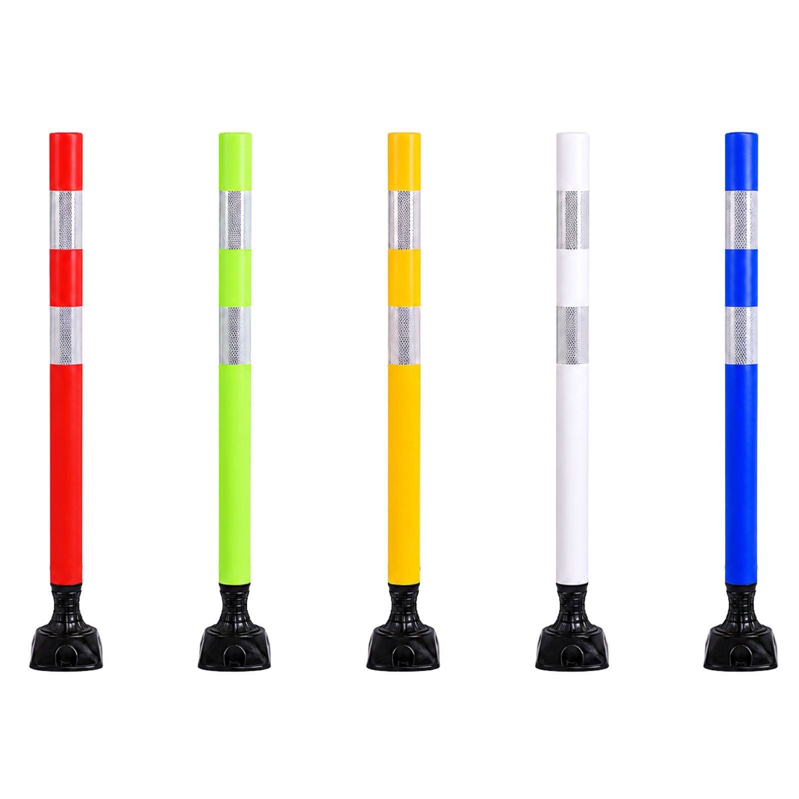 48”/36” Flexible Surface Mount Delineator Posts for Parking Lot Road Safety