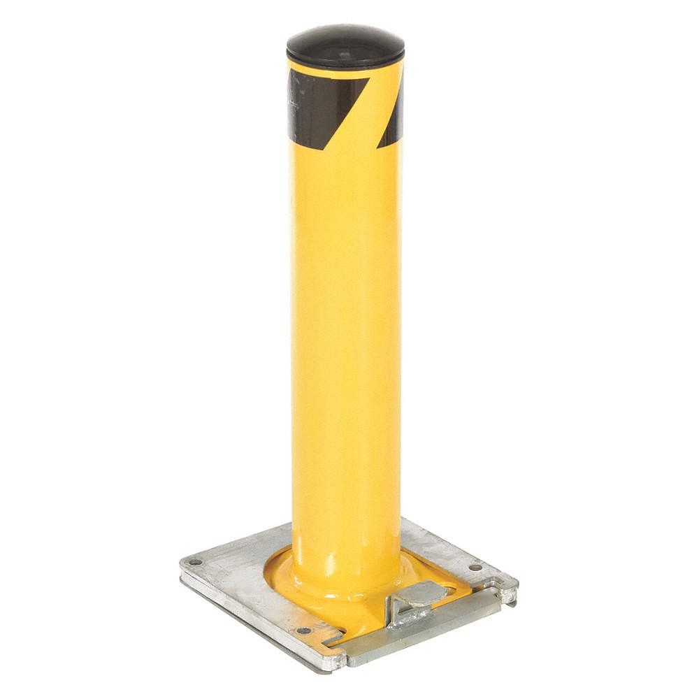 GRAINGER APPROVED BOL-RF-24-4.5 Removable Bollard ,24 in H,Yellow 45XC58