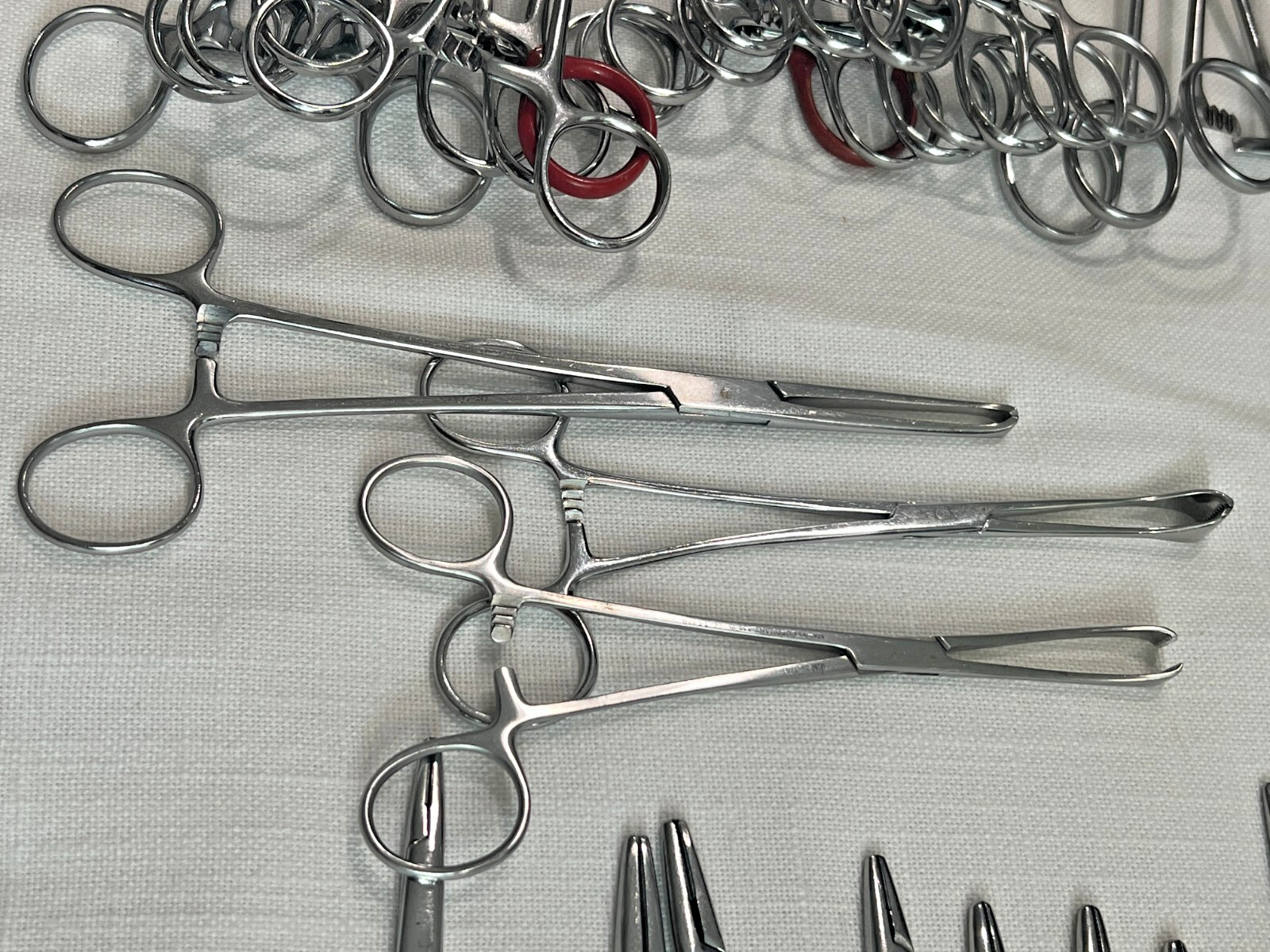 Assorted Lot of 108 Various Brand & Size Of OR Medical Surgical Instruments, S.S