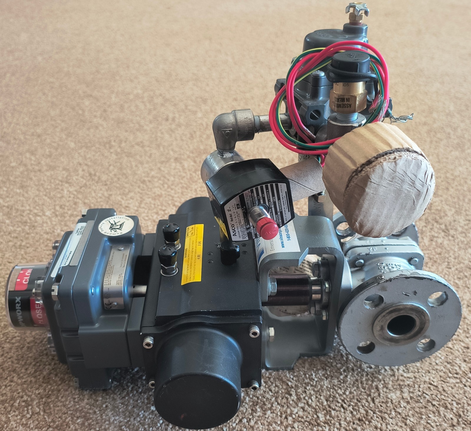 Emerson KTM 1″ EB162 Pneumatic Ball Valve Assembly Keystone F89 TopWorx ASCO NOS